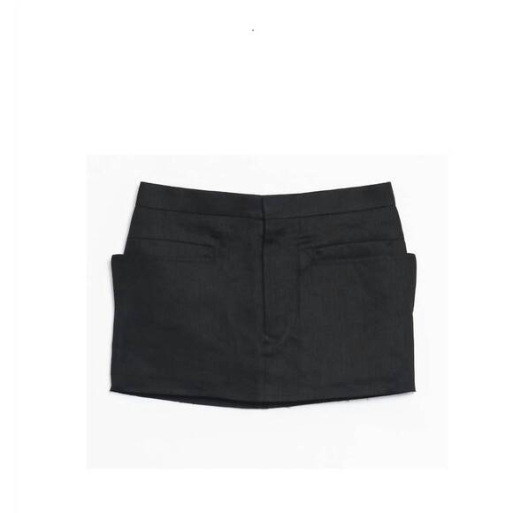 NEW RICK OWENS women lido mini skirt in black